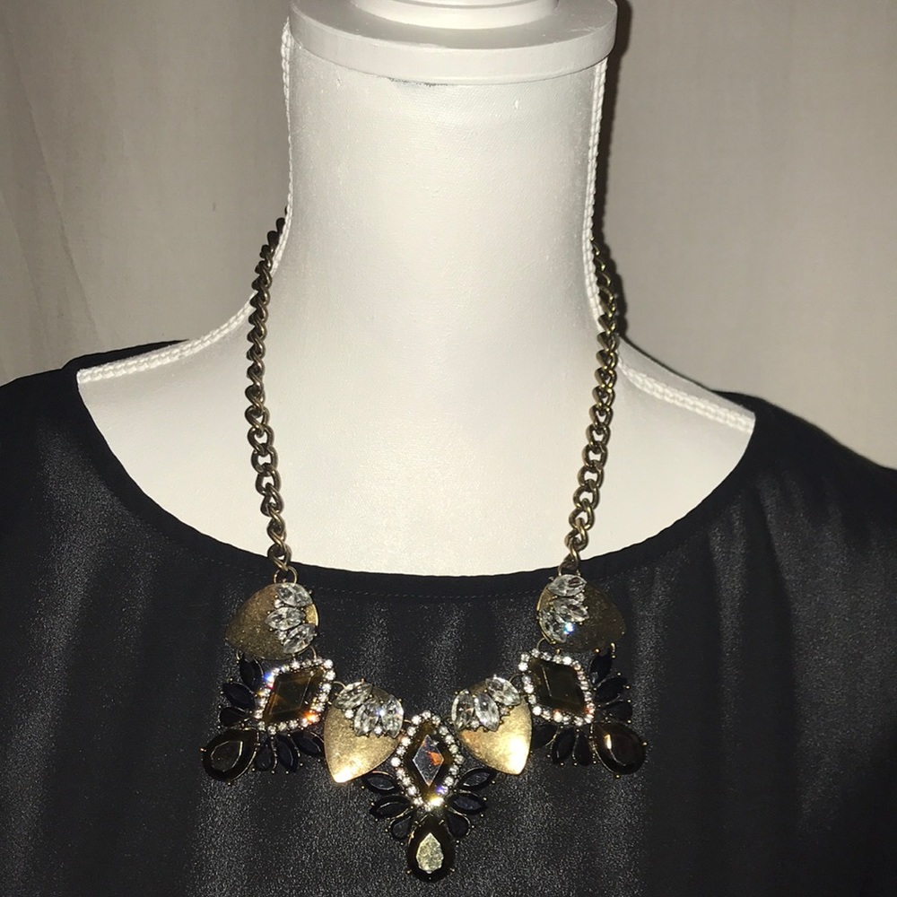 ⭐️ 3/$21 Bauble Bar Necklace amber black crystal